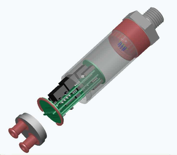 Techno1 Design of pressure sensor using 3D CAD